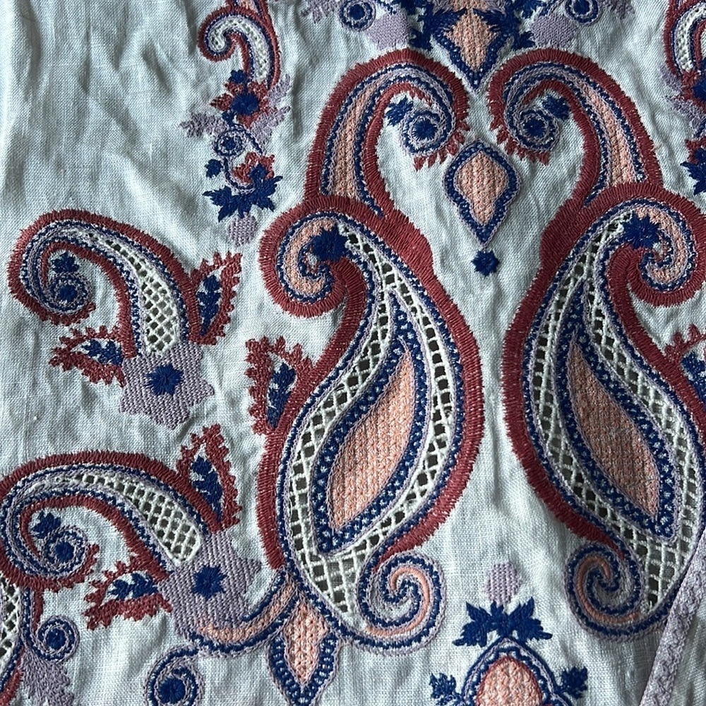 ZIMMERMANN Devi Embroidered Wrap Dress sz 1 NWT 1150$ - Picture 12 of 13